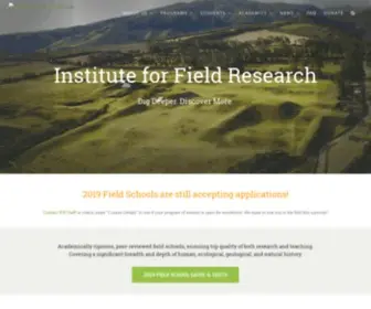 Ifrglobal.org(Institute for Field Research) Screenshot