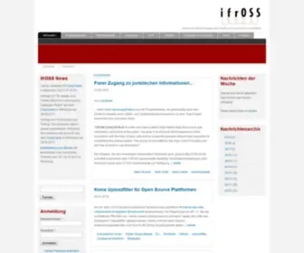 Ifross.de(Institut für Rechtsfragen der Freien und Open Source Software) Screenshot