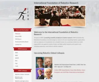 IFRR.org(The goal of IFRR) Screenshot