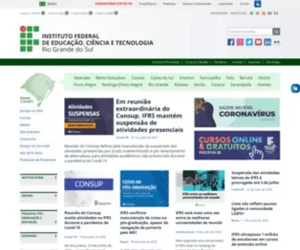 IFRS.edu.br(Instituto Federal do Rio Grande do Sul) Screenshot
