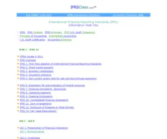 Ifrsclass.com(International Financial Reporting Standards (IFRS) Guide by) Screenshot