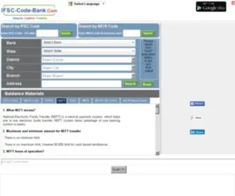 IFSC-Code-Bank.com(Compare Home) Screenshot
