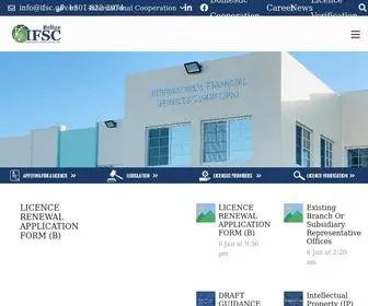 IFSC.gov.bz(International Financial Services Commission) Screenshot