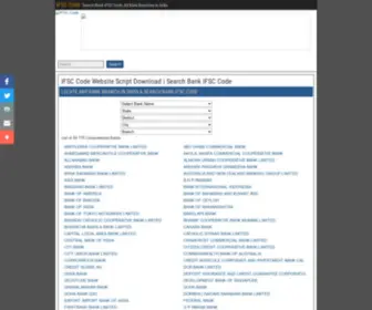 Ifsccodescript.com(IFSC Code Website Script) Screenshot