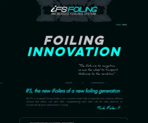 Ifsfoiling.com(IFS SYSTEM) Screenshot