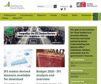 IFS.org.uk(Institute For Fiscal Studies) Screenshot