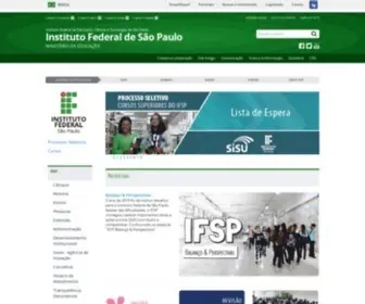 IFSP.edu.br(Página inicial) Screenshot