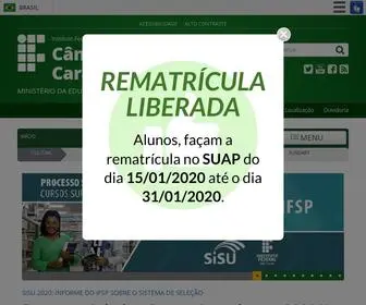 Ifspcaraguatatuba.edu.br(Página inicial) Screenshot