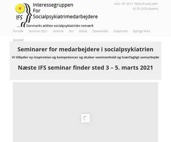 Ifspsyk.dk(IFS) Screenshot