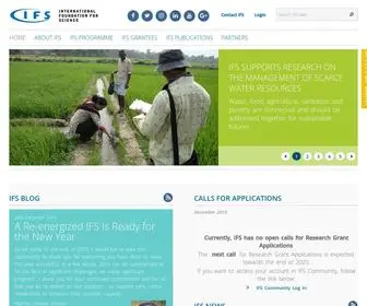 IFS.se(The International Foundation For Science) Screenshot