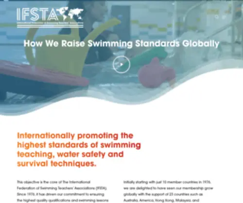 Ifsta.co.uk(Representing the world's swimming teaching bodies in reducing deaths by drowning) Screenshot
