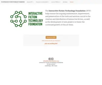 Iftechfoundation.org(Interactive Fiction Technology Foundation) Screenshot