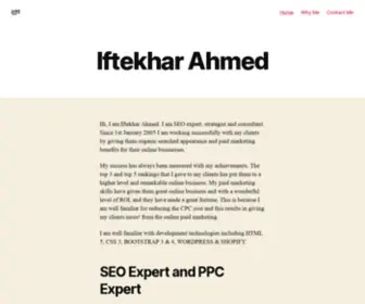 Iftekharahmed.com(Iftekhar Ahmed) Screenshot