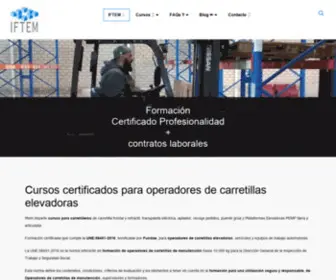 Iftem.com(Cursos de formación IFTEM) Screenshot