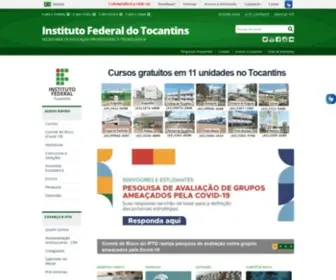 Ifto.edu.br(Instituto Federal do Tocantins) Screenshot