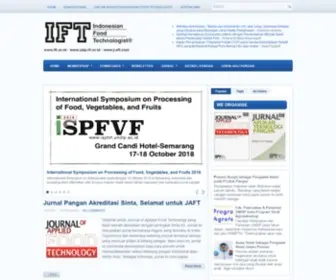IFT.or.id(Indonesian Food Technologists® (IFT)) Screenshot
