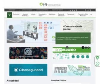 IFT.org.mx(Instituto Federal de Telecomunicaciones) Screenshot