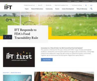 IFT.org(Food science) Screenshot