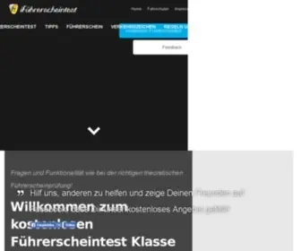 Ifuhrerscheintest.de(Kostenlose FührerscheinprüfungKlasse B)) Screenshot