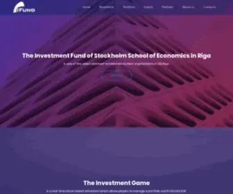 Ifund.lv(The Investment Fund of Stockholm School of Economics in Riga) Screenshot