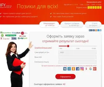 Ify.com.ua(Кредит готівкою) Screenshot