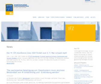 IFZ.at(Interdisziplinäres Forschungszentrum für Technik) Screenshot