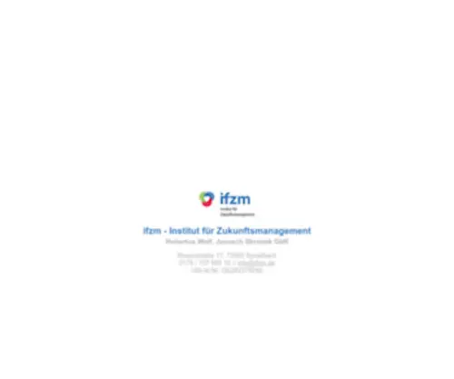 IFZM.de(Institut für Zukunftsmanagement) Screenshot
