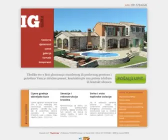 IG-Gradnja.com(IG gradnja) Screenshot