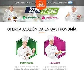 Iga-LA.com(Institutos de Gastronom) Screenshot
