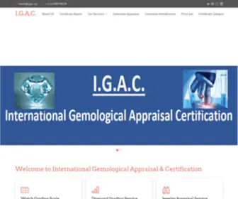 Igac.us(Gemological Appraisal Services) Screenshot