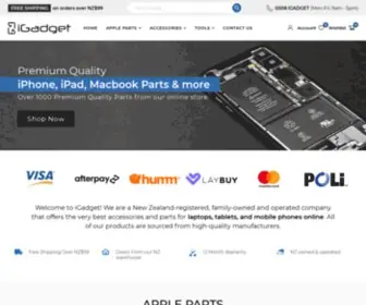 Igadget.co.nz(IPad Parts And Accessories) Screenshot