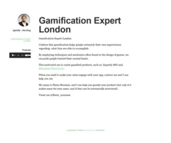 Igamify.co(Gamification Expert London. I believe that gamification) Screenshot