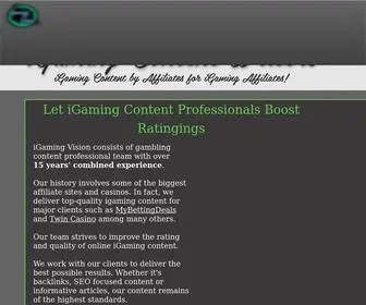 IgamingVision.com(IGaming Content Writers) Screenshot