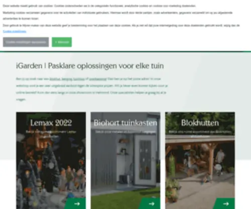 Igarden.nl(Pasklare oplossingen voor elke tuin) Screenshot