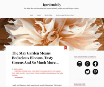 Igardendaily.com(For those that need a regular dose of garden speak) Screenshot