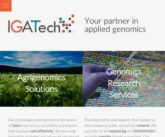 Igatechnology.com(NGS and bioinformatics services. In) Screenshot