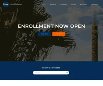 Igatemideast.com(Education without Borders) Screenshot