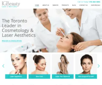 Igbeauty.com(Top Laser Clinic and Skin Care Clinic Toronto) Screenshot