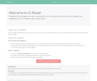 Igblaze.com(IG Blaze) Screenshot