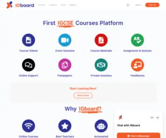 Igboard.com(#1 IGCSE Courses Platform) Screenshot