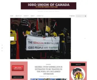 Igbounioncanada.com(Igbo Union Of Canada) Screenshot