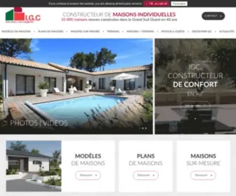 IGC-Construction.fr(IGC est un constructeur de maison de référence) Screenshot