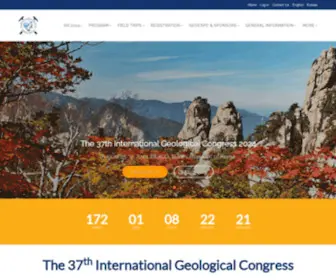 IGC2024Korea.org(The 37th International Geological Congress) Screenshot