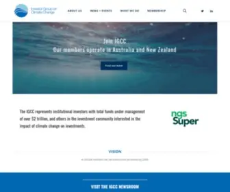 IGCC.org.au(Investor Group on Climate Change) Screenshot