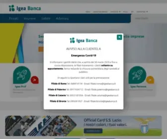 Igeabanca.it(IGEA Banca) Screenshot