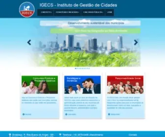 Igecs.org.br(Instituto de Gestão de Cidades IGECS) Screenshot