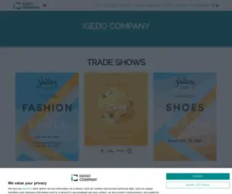 Igedo.com(Igedo Exhibitions) Screenshot