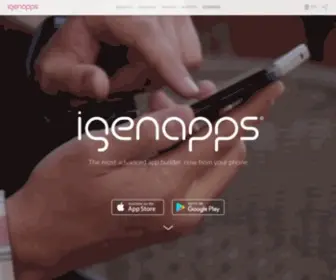 Igenapps.com(Create and Build Mobile Apps for iOS and Android without code) Screenshot