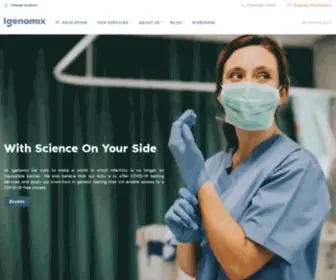 Igenomix.com(IGENOMIX USA home) Screenshot
