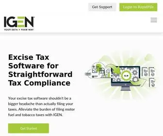 Igentax.com(Indirect Tax Software for Vape) Screenshot